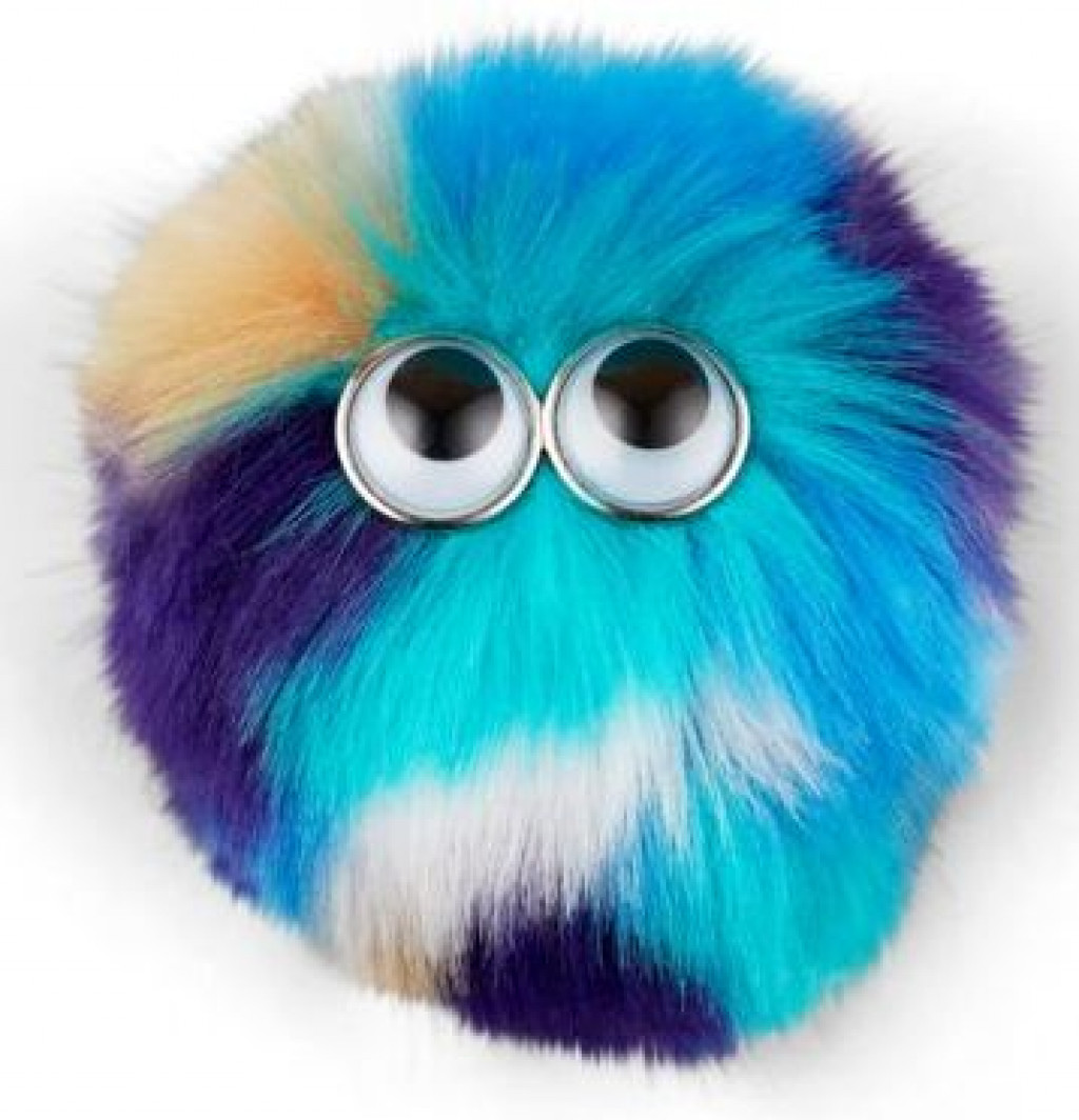 Ergobag Ozdoba na batoh Ergobag Fluffy Klettie - Blue-Turquoise