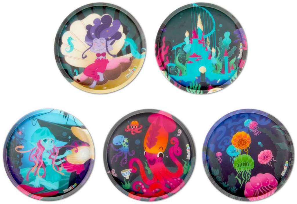 Ergobag Sada ozdôb na batoh Ergobag Kletties Set - Underwater Fairies