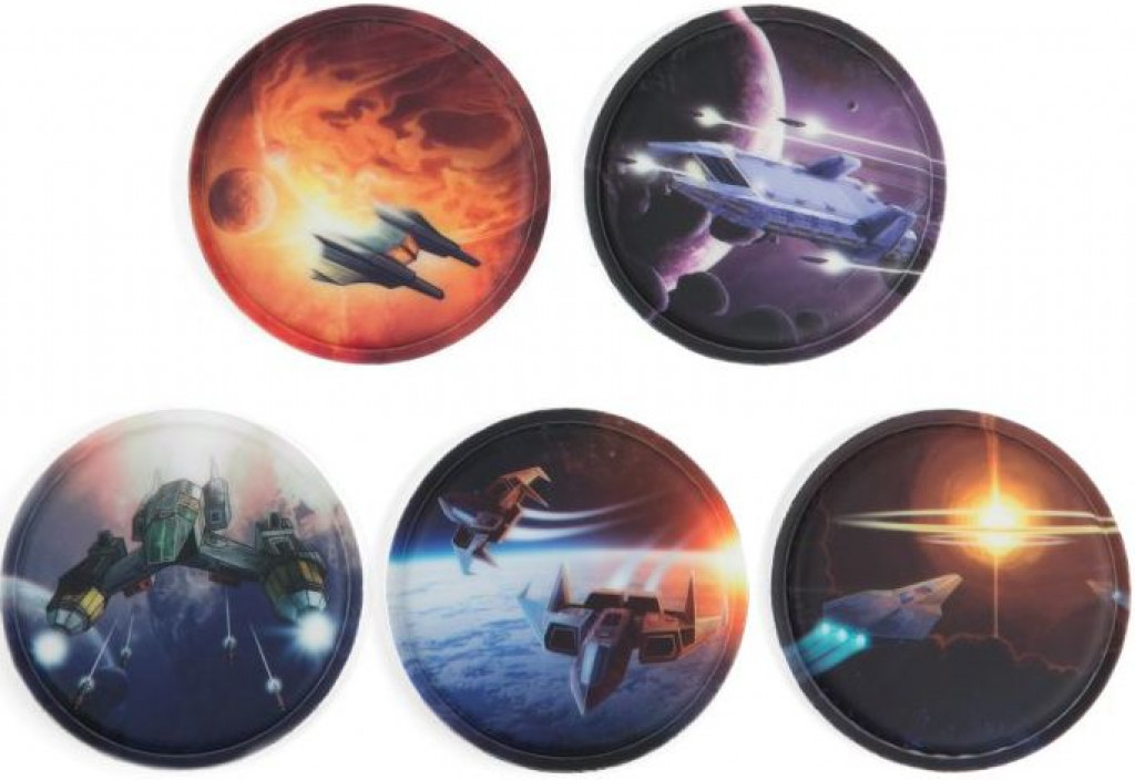 Ergobag Sada ozdôb na batoh Ergobag Kletties Set - Space
