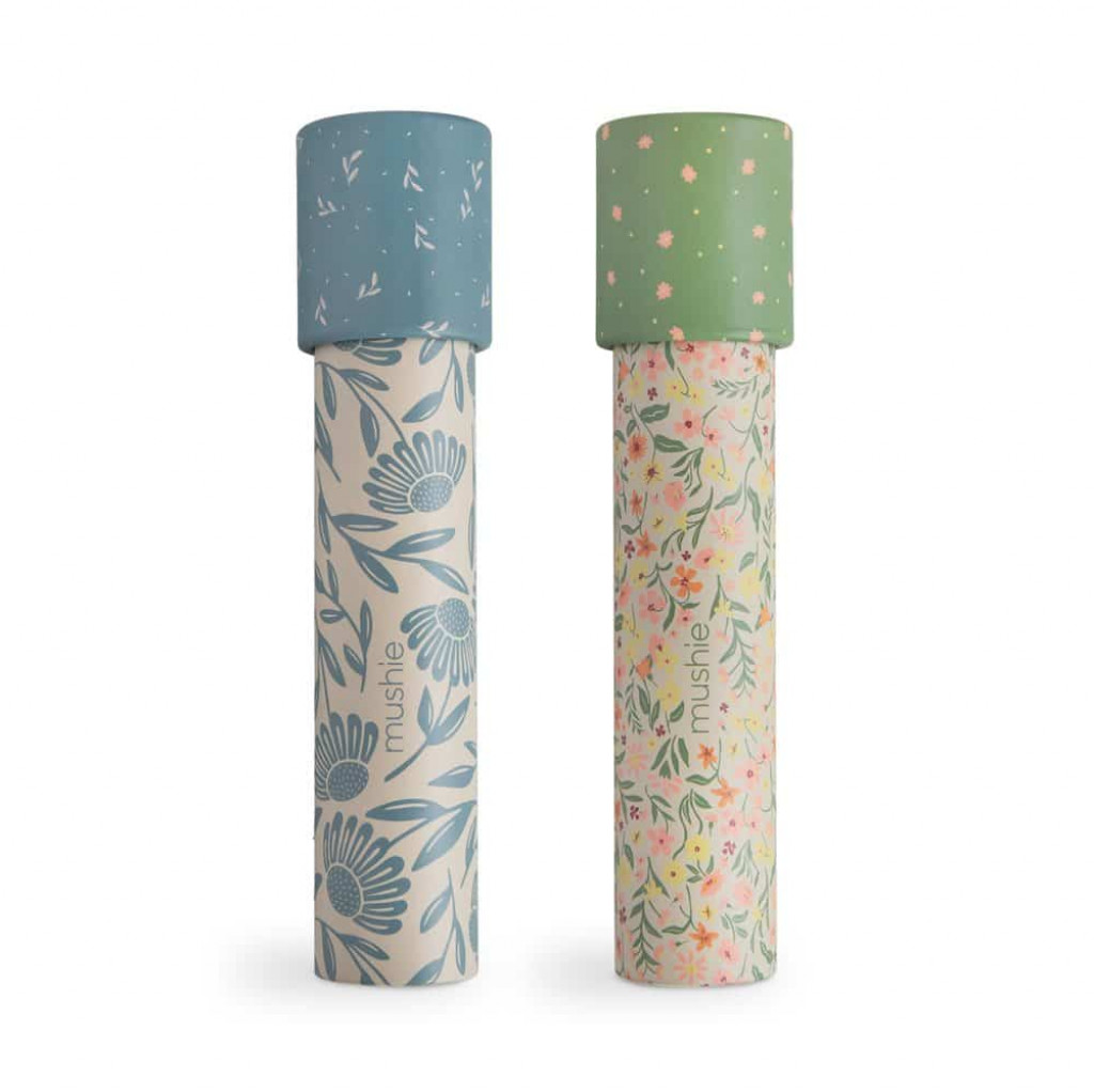 Mushie Mushie set dvoch kaleidoskopov – pastel blooms/ blue flowers