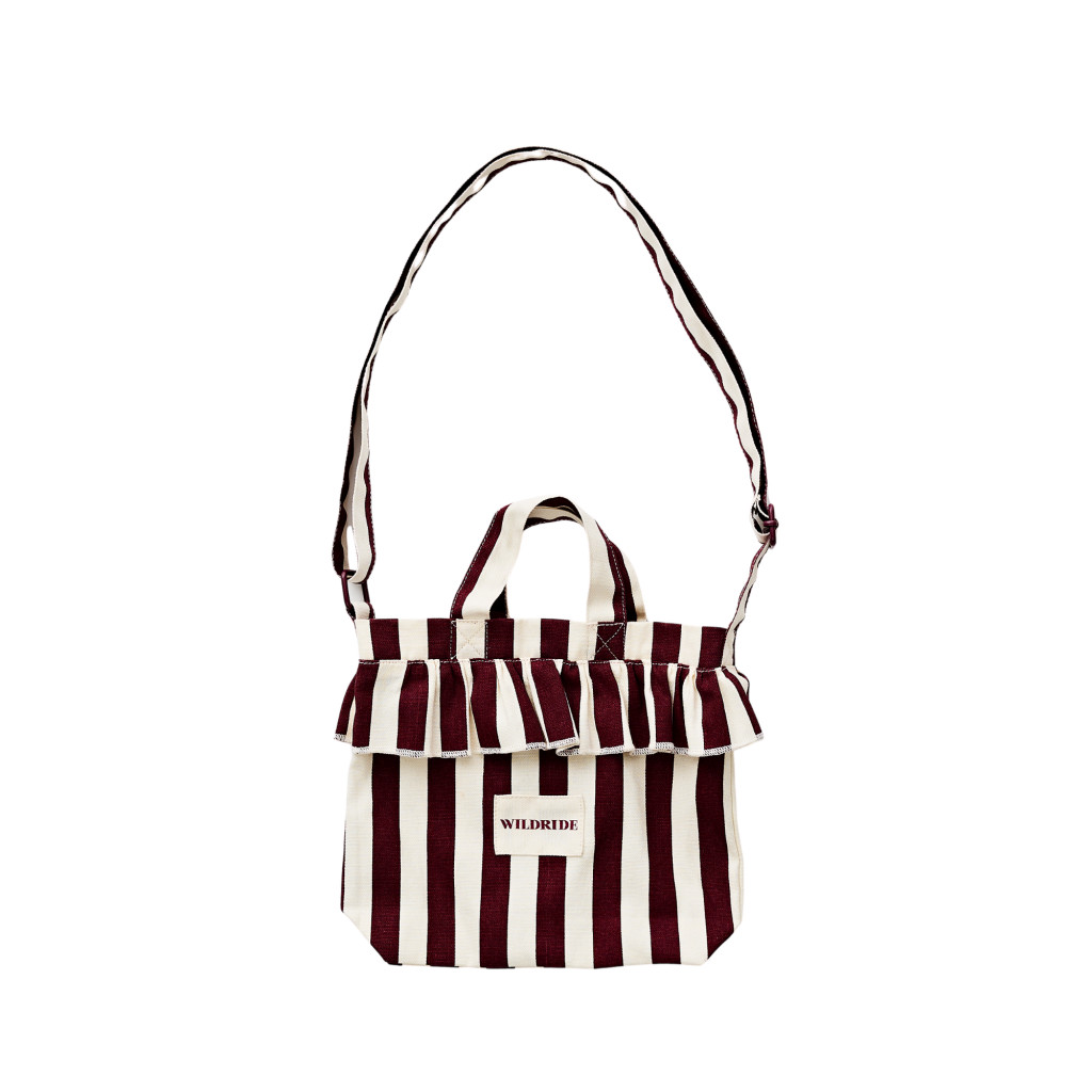 Wildride Taška mini cez rameno  Bordeaux Stripe