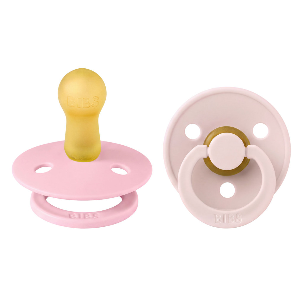 Všetky značky||BIBS Colour okrúhle BIBS Colour cumlíky z prírodného kaučuku 2ks - veľkosť 2 (Petal / Baby Pink)