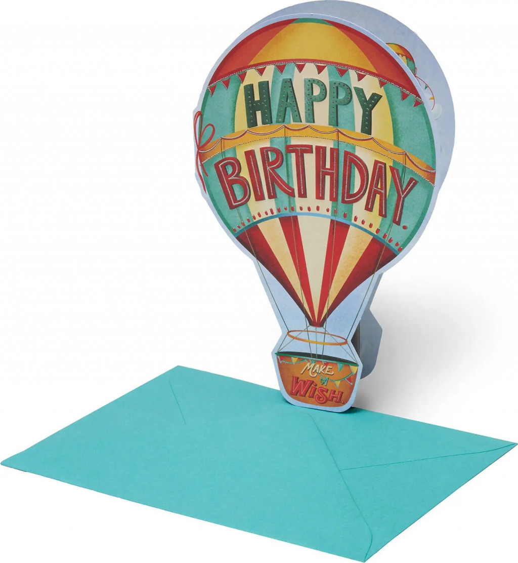 Legami Přáníčko Legami Greeting Card Large - Happy Birthday Air Balloon
