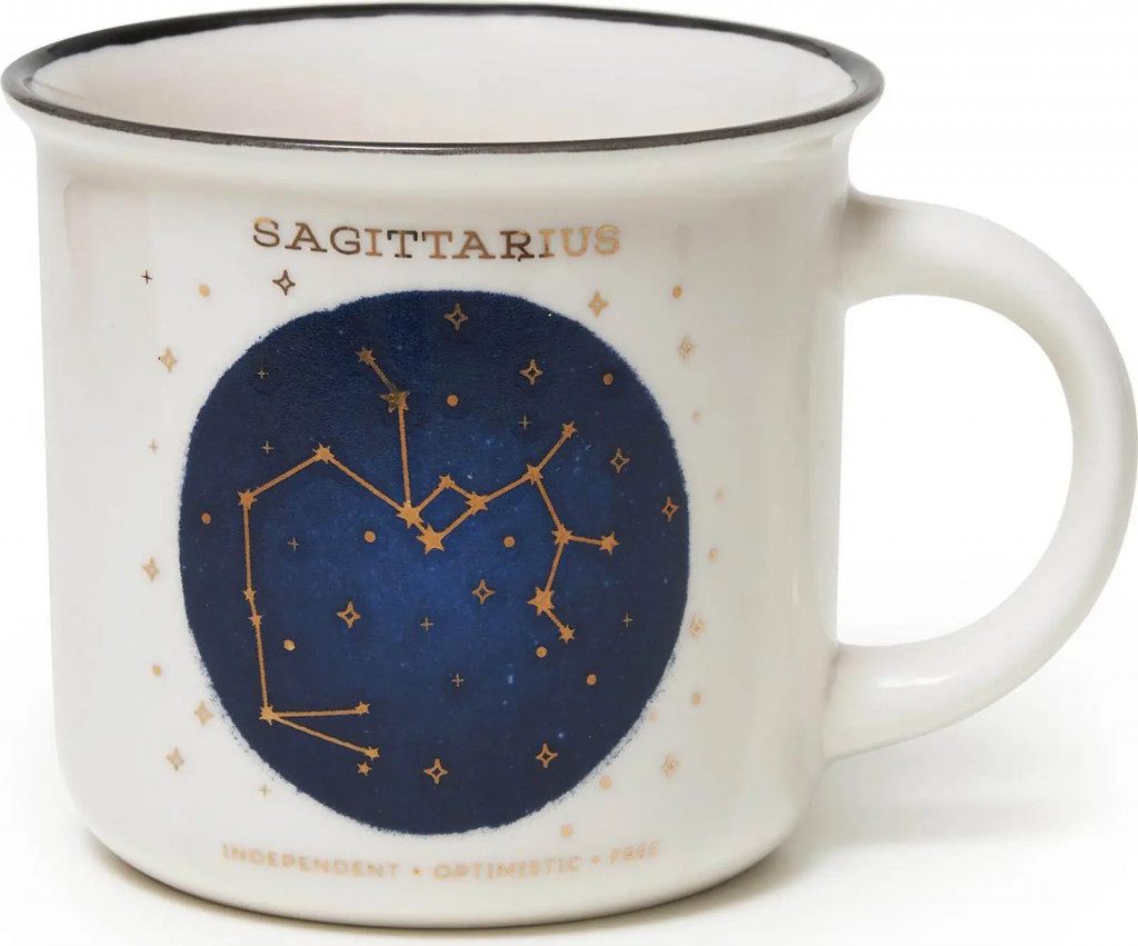 Legami Porcelánový hrneček Legami Count Your Lucky Stars Porcelain Mug - Sagittarius