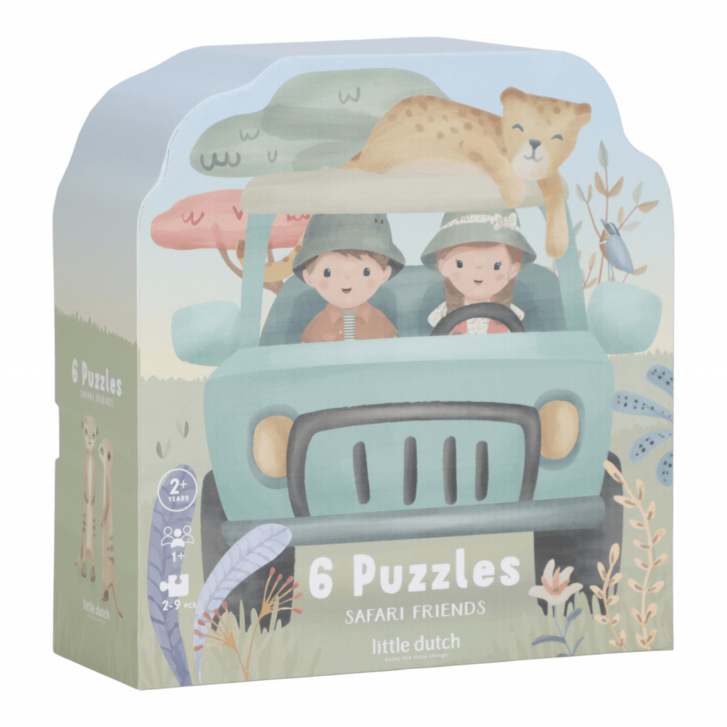 Little Dutch Puzzle 6v1 Safari Friends