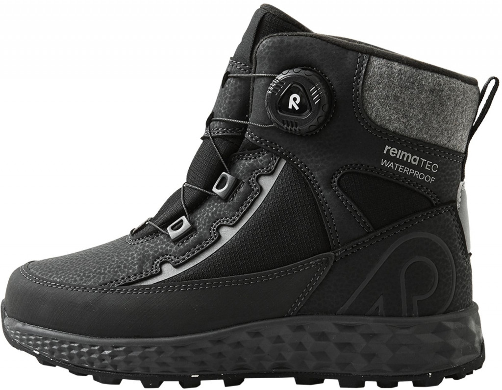 Reima Detské topánky s membránou Reima Hallava Quicklock - Black