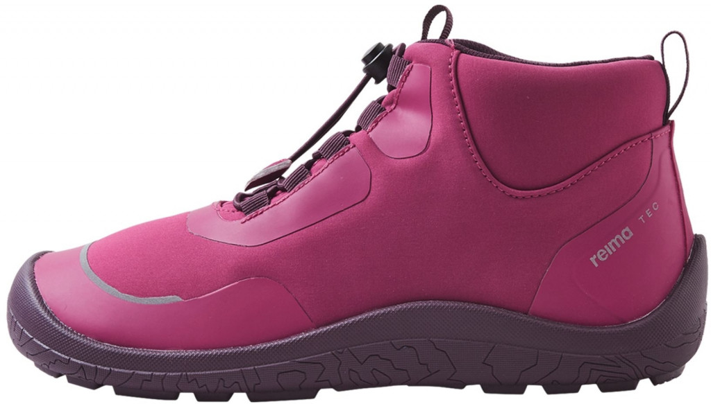 Reima Detské barefoot topánky s membránou Reima Loikkii - Cool Burgundy