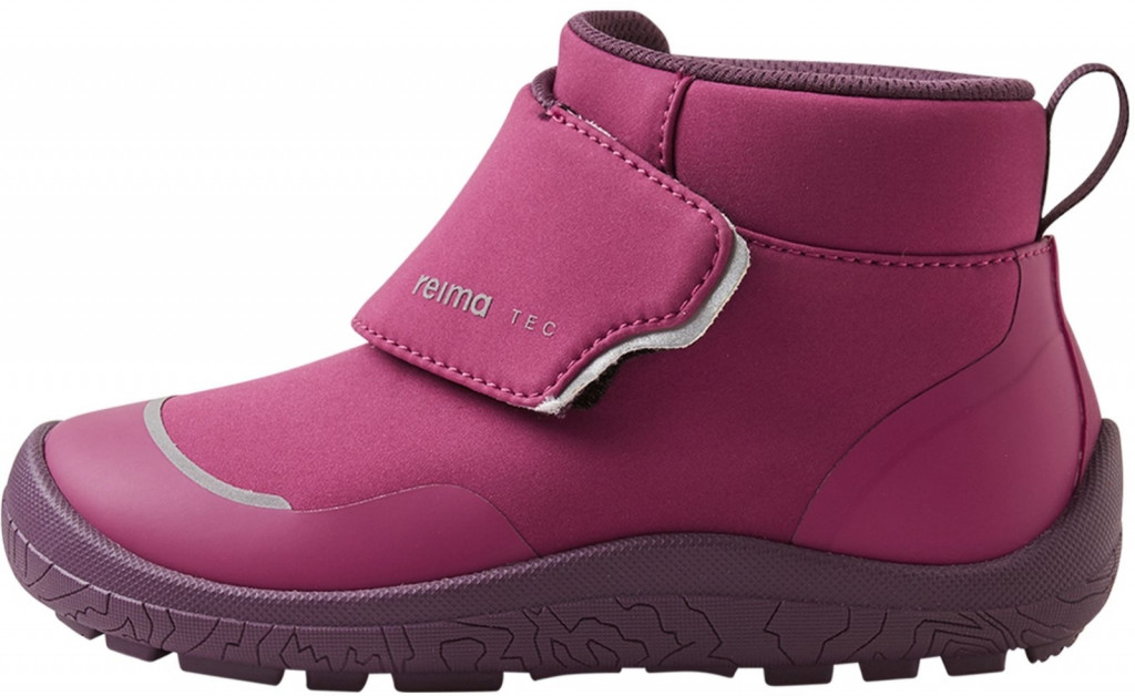 Reima Detské barefoot topánky s membránou Reima Hyppii - Cool burgundy