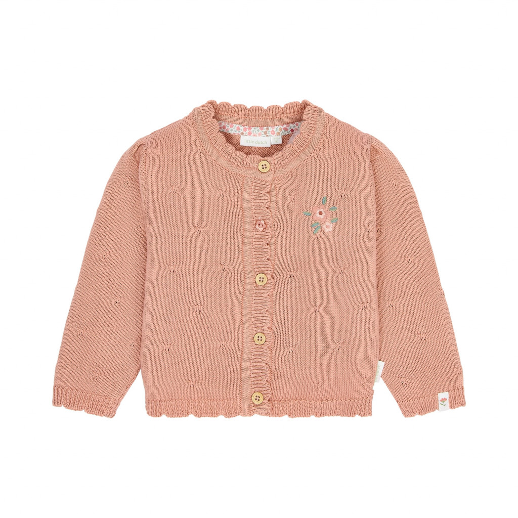 Little Dutch Kardigan pletený Deep Pink vel. 74