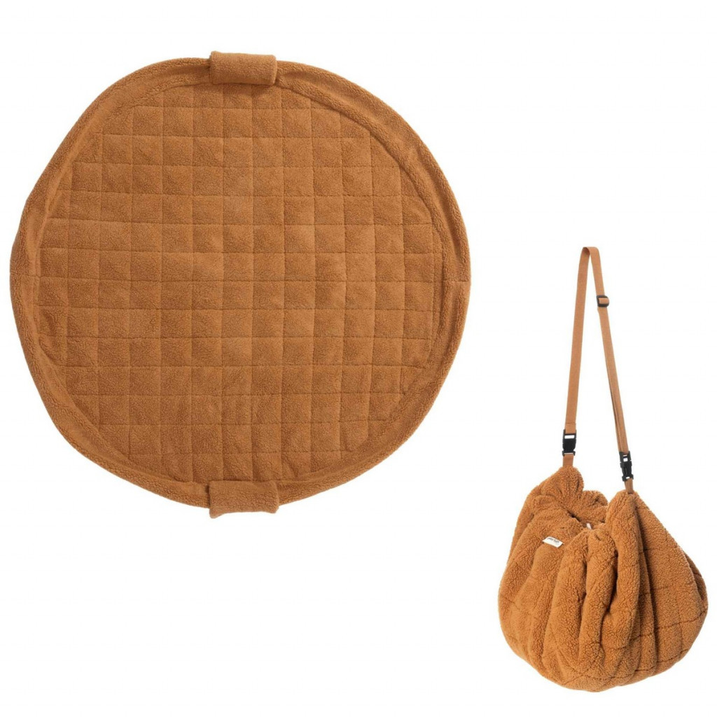 Play&Go Noomad soft Hrací deka a Vak na hračky Teddy Brown