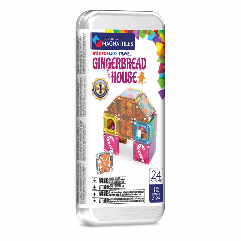 Magna-Tiles Magnetická stavebnice microMAGS Gingerbread House Travel Set 24 dílů