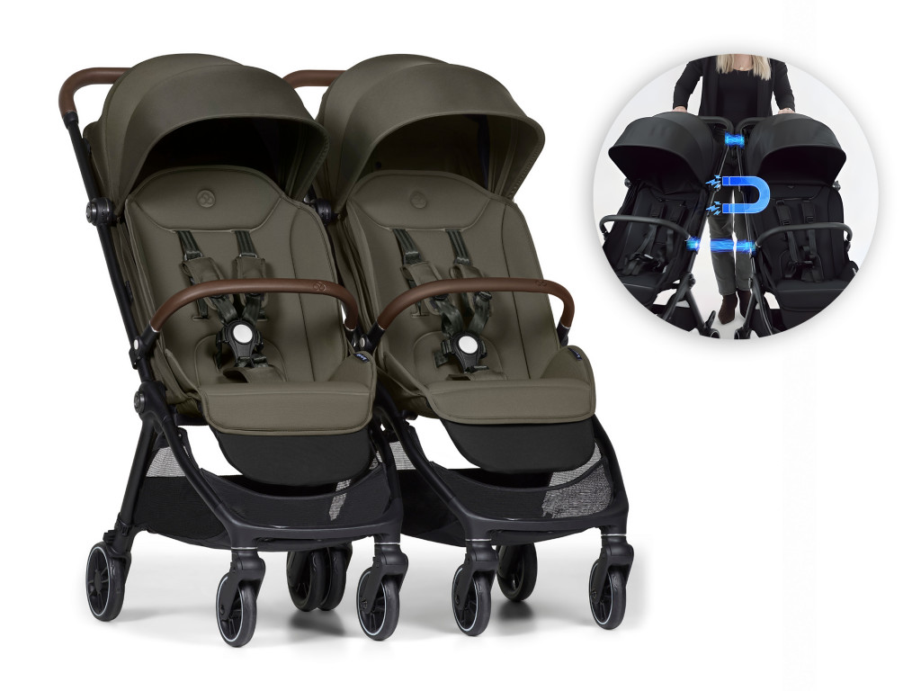 Bumprider Connect Mini 2x kočík s madlom Forest Green