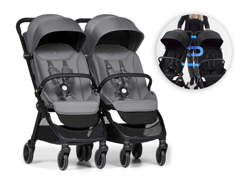 Bumprider Connect Mini 2x kočík s madlom Grey