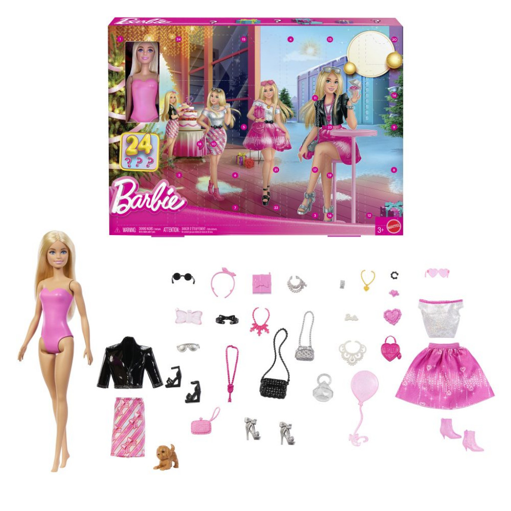 Mattel Barbie módny Adventný kalnedár 2025
