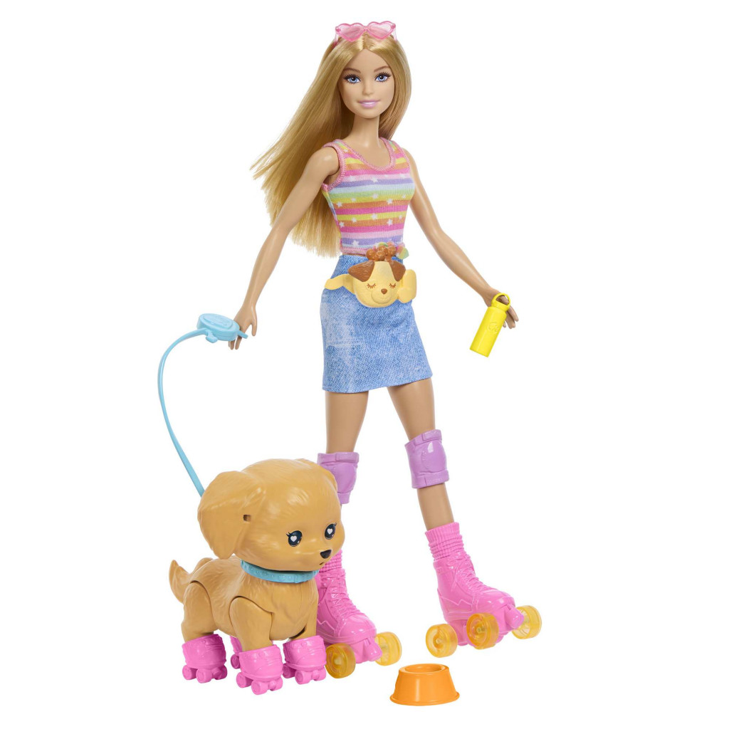 Mattel BRB BÁBIKA SO PSÍKOM NA KORČULIACH BLONDÍNKA