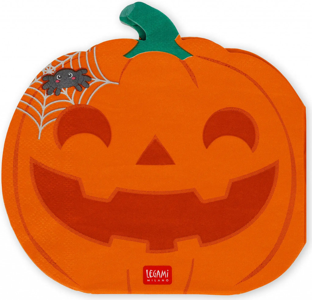Legami Papierové obrúsky Legami Boo Appétit! Set Of 16 Paper Napkins 33x33 cm - Pumpkin