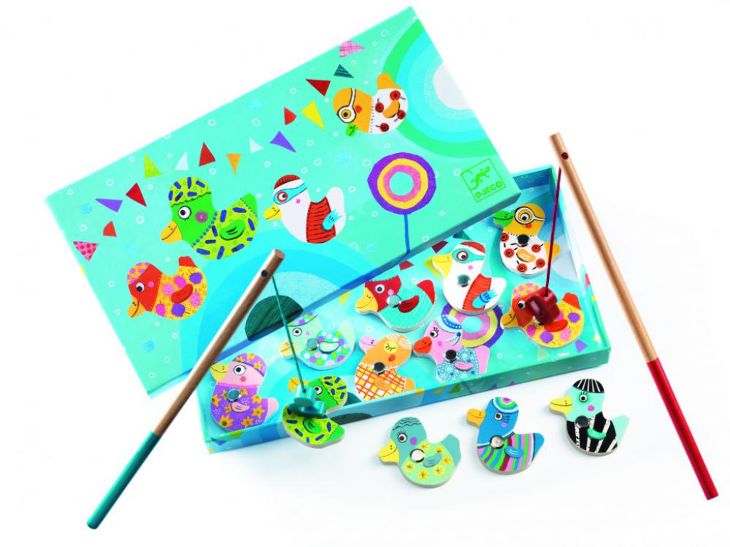 DJECO Drevená magnetická hra  Kačky