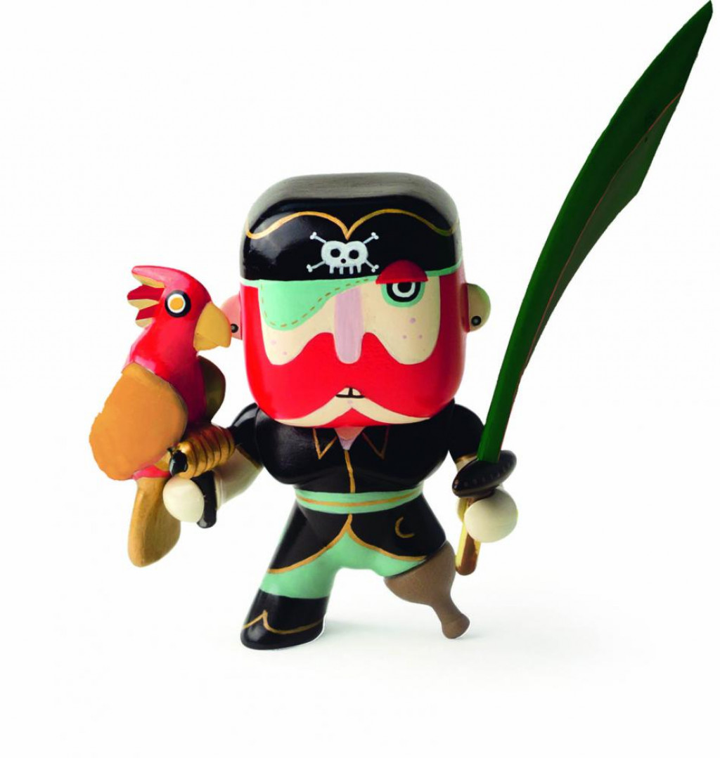 DJECO Arty toys: figúrka  Sam Parrot (pirát)