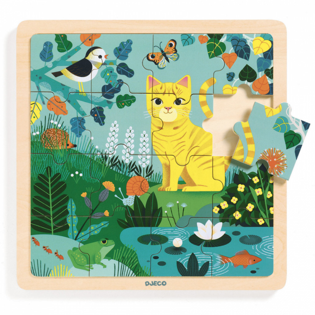 DJECO Drevené puzzle: Lily