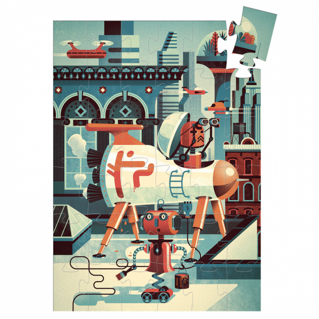 DJECO Siluetové puzzle: Robot Bob
