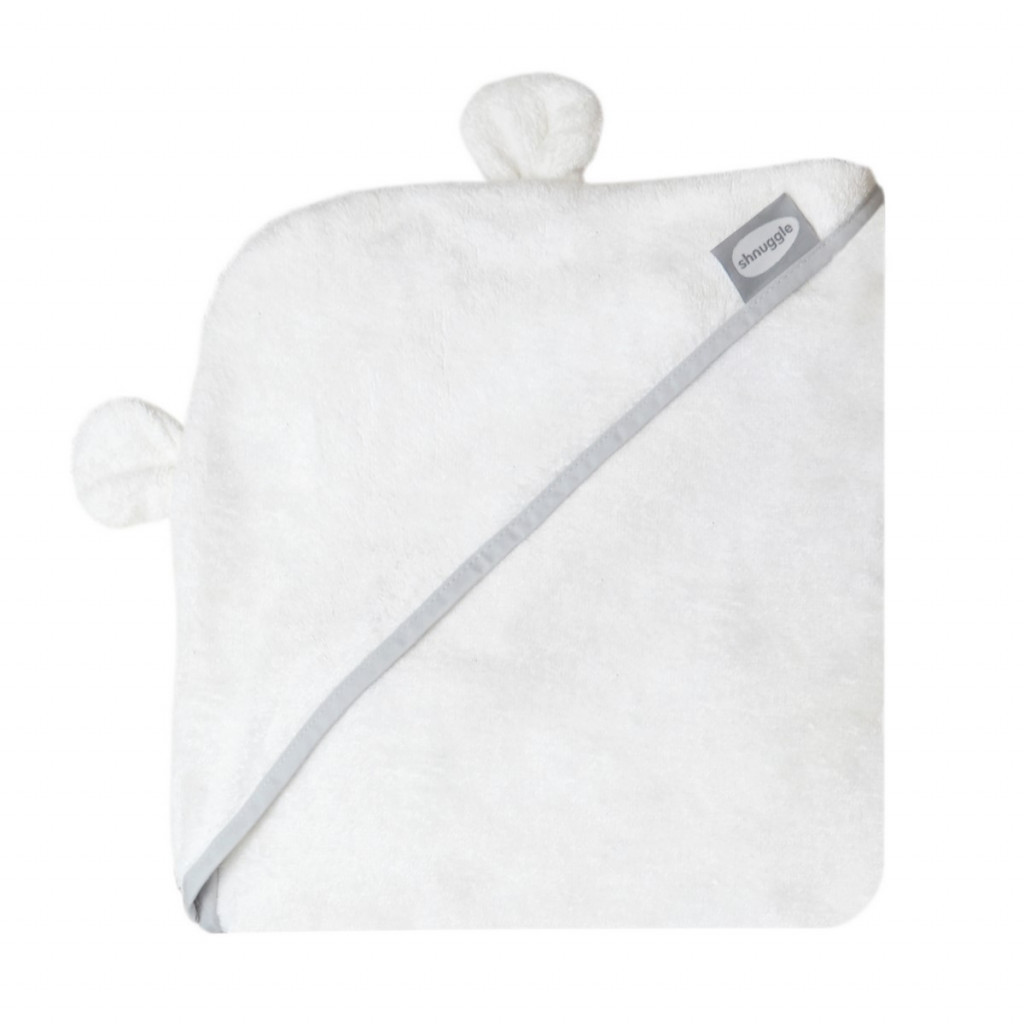 SHNUGGLE SHNUGGLE Zavinovací osuška s kapucí White (SHN_WTL_WHT)