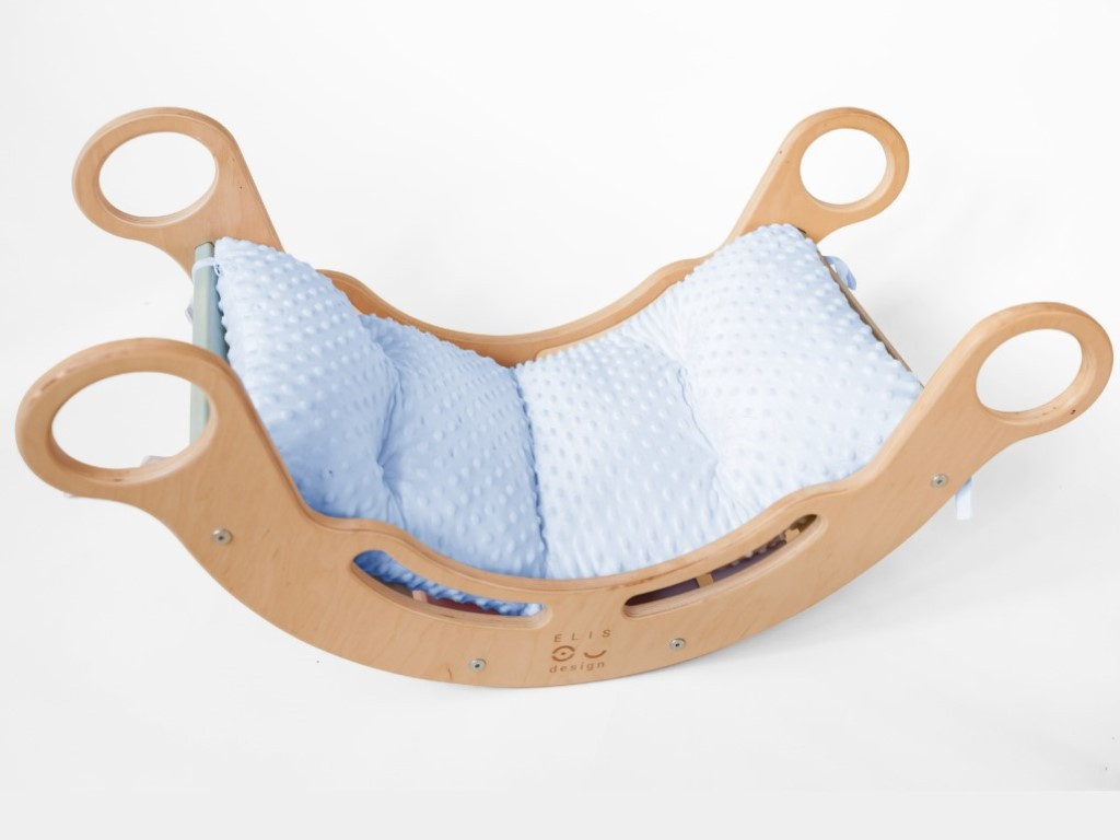 Elis design Poťah na Montessori hojdačku 5v1 - minky barva: Modrá