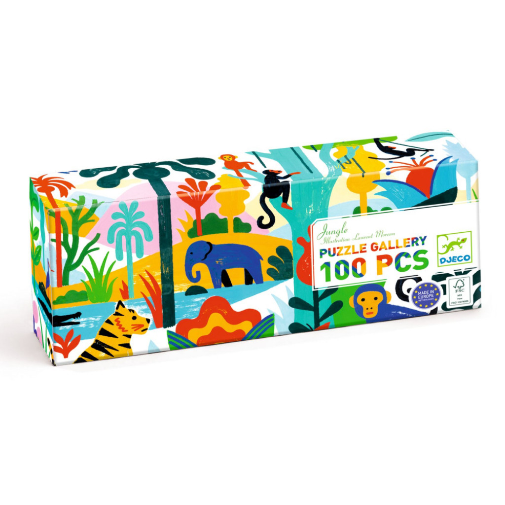 DJECO Puzzle Galéria: Džungľa (100 dielikov)
