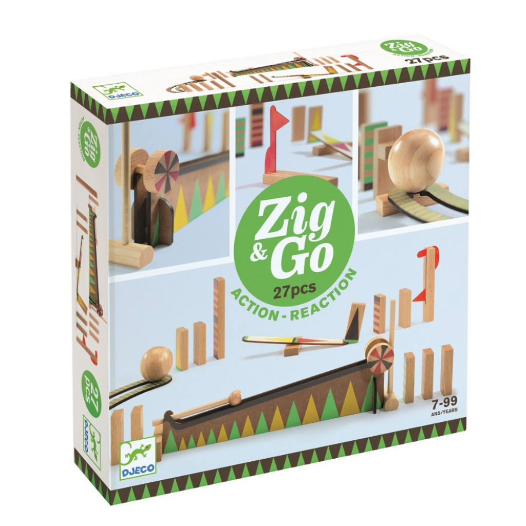 DJECO Zig & Go: Zákruta, 27 ks stavebnica