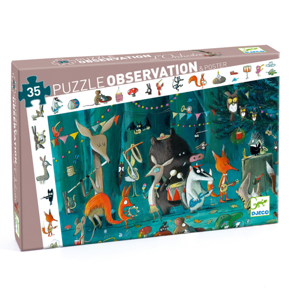 DJECO Objavovacie puzzle: Orchester