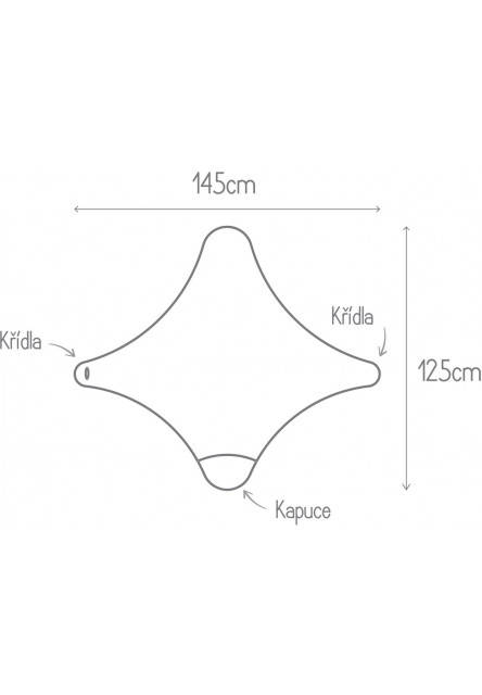 Zavinovací osuška s kapucí