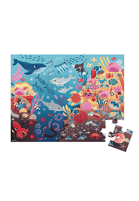 Magické puzzle Oceán s baterkou