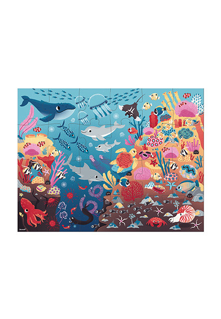 Magické puzzle Oceán s baterkou