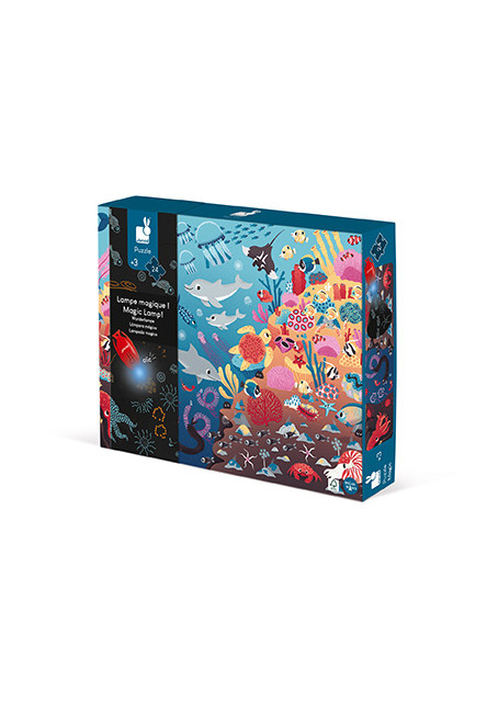 Magické puzzle Oceán s baterkou