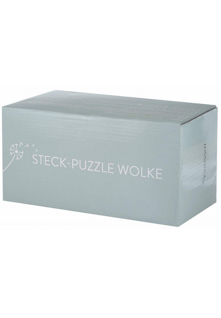 KINDSGUT Dřevěné stohovací puzzle obláček růžová (CP00012017)