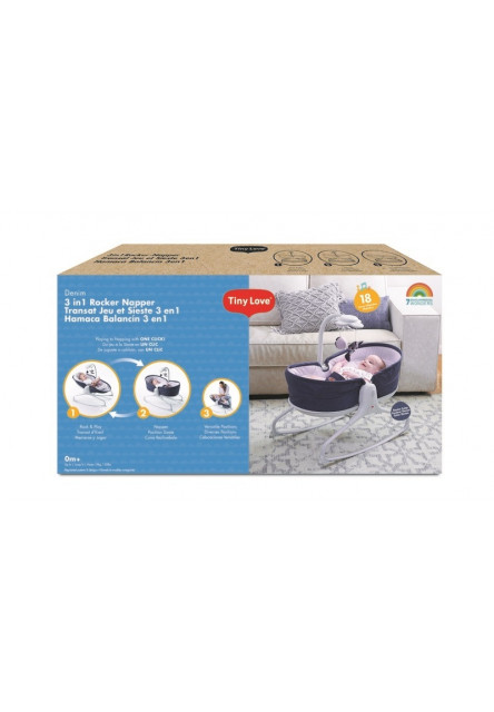 Lehátko 3v1 Rocker Napper Denim