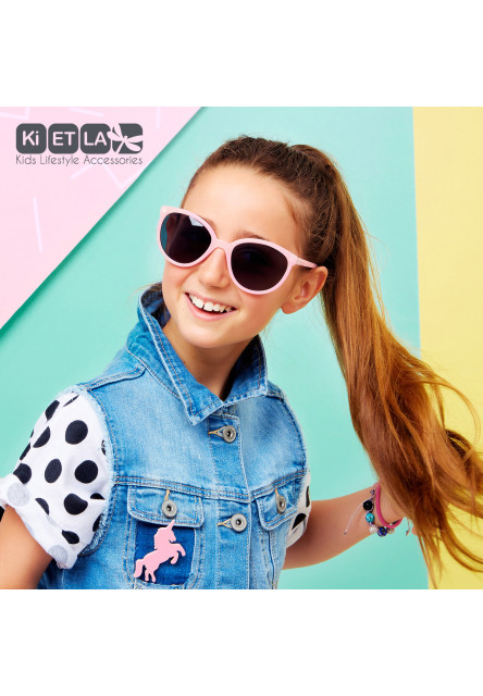 KiETLA CraZyg-Zag slnečné okuliare BuZZ 6-9 rokov (pink glitter)