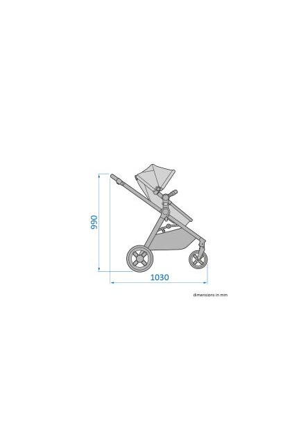Zelia 3 kočárek Essential Graphite