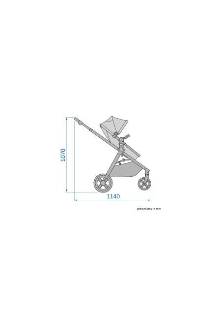 Zelia 3 kočárek Essential Graphite