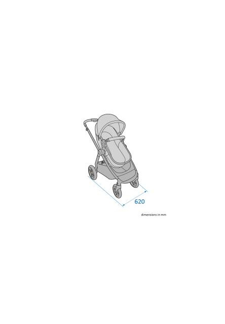 Zelia 3 kočárek Essential Graphite