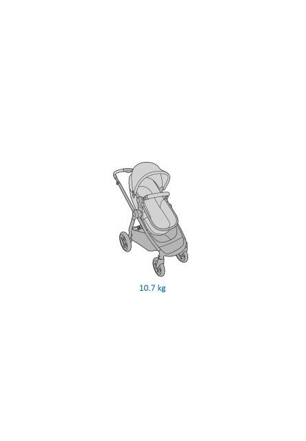 Zelia 3 kočárek Essential Graphite