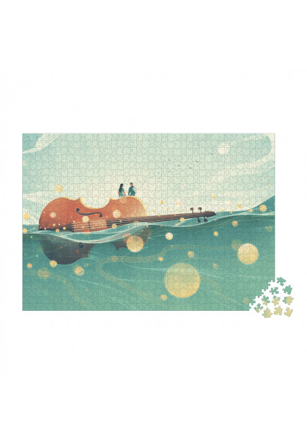 Art puzzle Plavající housle 1000 ks