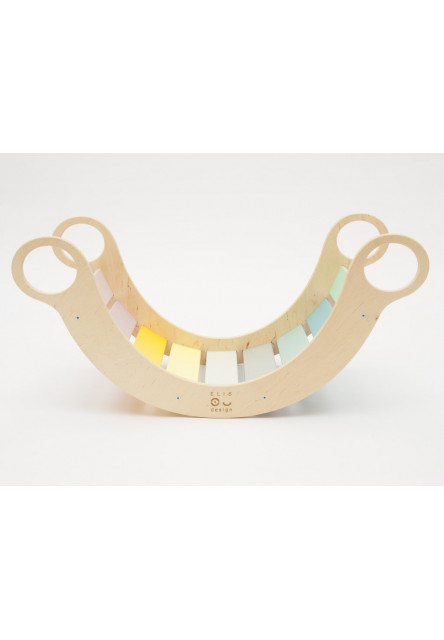 Montessori hojdačka 5in1 light Variant: natur okreje, farebné dosky