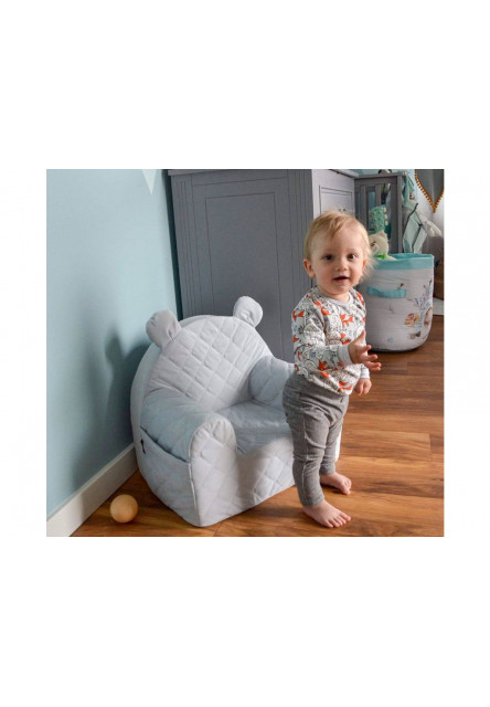 Babysteps Dětské křesílko Velvet Farba: tmavo sivá