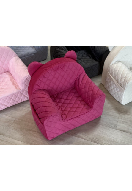 Babysteps Dětské křesílko Velvet Farba: tmavo sivá