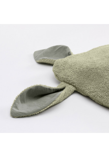 BIBS Kangaroo osuška s kapucňou z BIO bavlny (Vanilla)