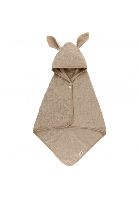 BIBS Kangaroo osuška s kapucňou z BIO bavlny (Petrol)