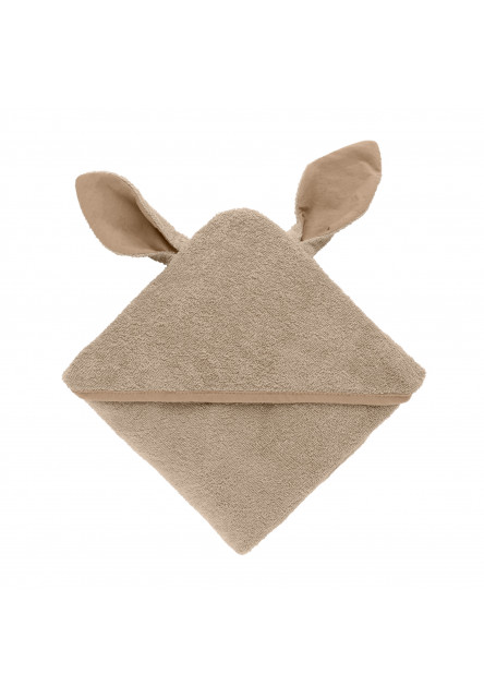 BIBS Kangaroo osuška s kapucňou z BIO bavlny (Petrol)