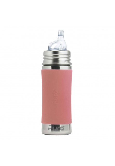 Pura® nerezová fľaša s náustkom 325ml (Rose) 