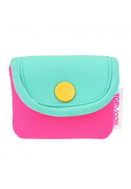 Mini pouzdro  - pastelové barvy na magnet, s gumou, 9 x 8 x 3,5 cm