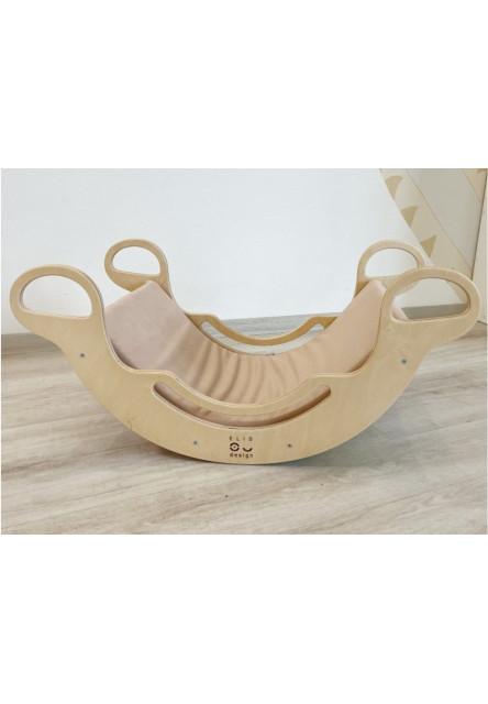 Poťah na Montessori hojdačku 6in1 smile s elastanom Farba: staroružová